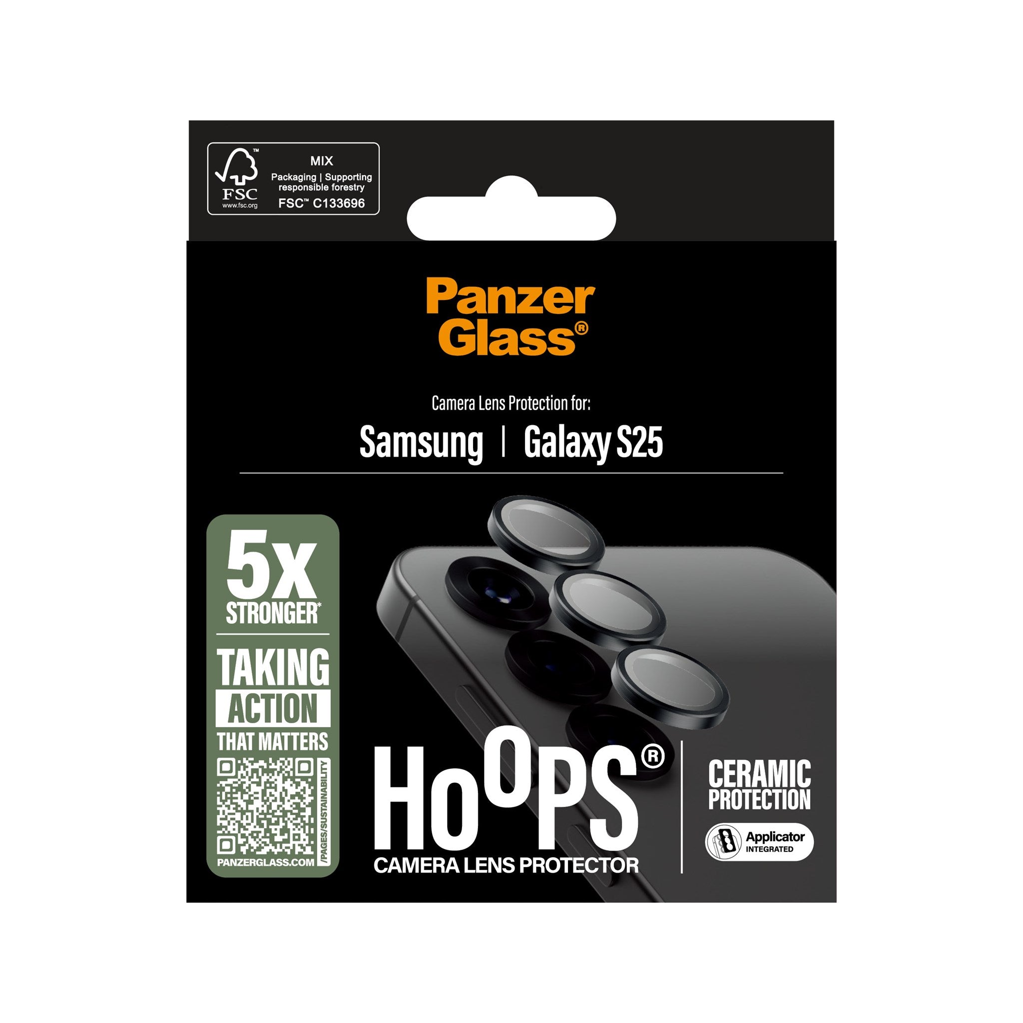 PanzerGlass® Hoops® Ceramic Kameraschutz Samsung Galaxy S25